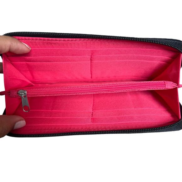 Travelon Black Nylon Anti Theft Accordion Wallet RFID Blocking - Picture 7 of 11